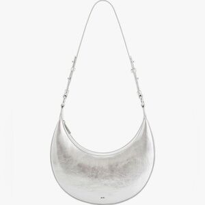 JW Pei Metallic Saddle Bag